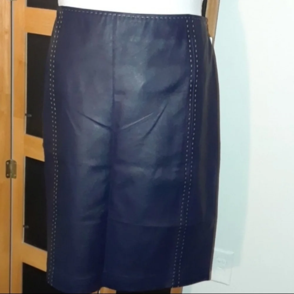 DANA BUCHMAN LAMBS SKIN SKIRT NWT